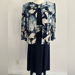 Jessica Howard Navy Two-Piece Dress